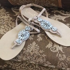 Jessica Simpson beige sandals